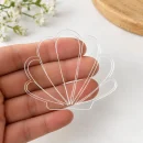Şeffaf Pleksi İstiridye 7 cm
